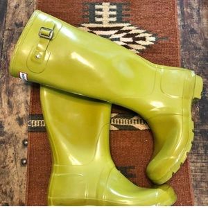 🍁 Fall is here! Green Hunter Boots